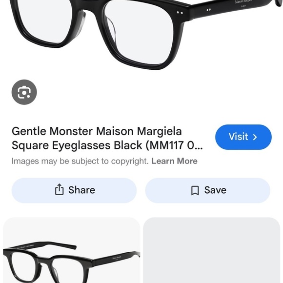 Maison Martin Margiela Black Glasses main image 5
